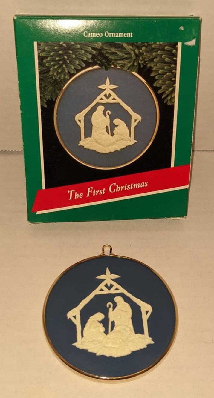Vintage 1989 Hallmark Cards The First Christmas Tree Ornament Box